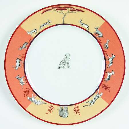 Africa Yellow-Orange Dinner Plate