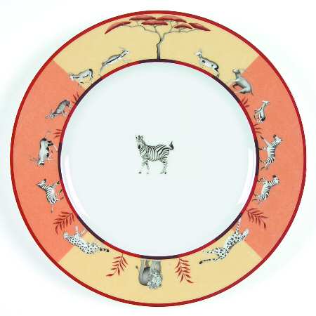 Africa Yellow-Orange Dinner Plate