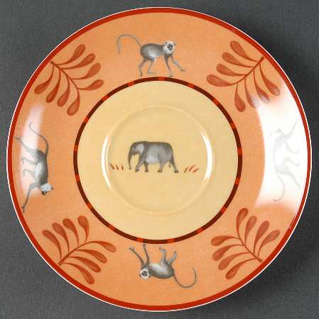 Africa Yellow-Orange Saucer for Breakfast Cup