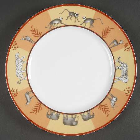 Africa Yellow-Orange Salad Plate