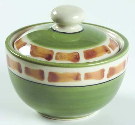 Palm Tree Sugar Bowl & Lid