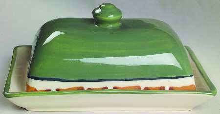 Palm Tree Rectangular Covered Butter