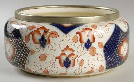 0363 7" Salad Serving Bowl W/Metal Rim by Hrs & Co
