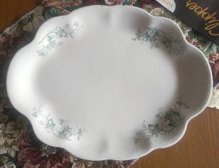 HLC2468 Blue Green 15" Oval Serving Platter