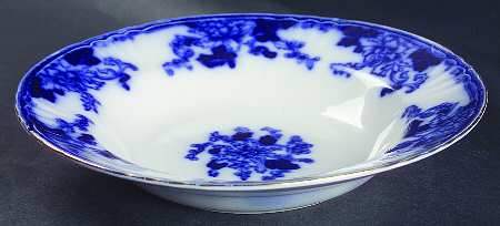 HUG2 (Gold Trim) Large Rim Soup Bowl by Thomas Hughes & Sons
