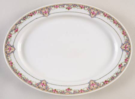 70366 White 11" Oval Serving Platter by Heinrich - H&C
