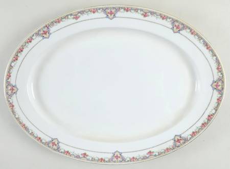 70366 White 16" Oval Serving Platter by Heinrich - H&C