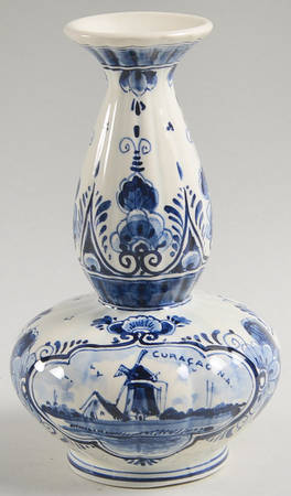 Delfts Blue 8" Bud Vase