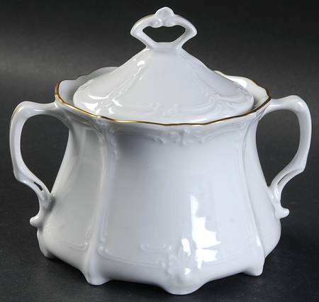 Baroness (Duchess) Gold Sugar Bowl & Lid