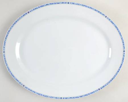 Palladin Blue (No Verge) 15" Oval Serving Platter