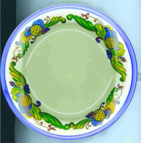 Rosemaling Blue by Homer Laughlin 