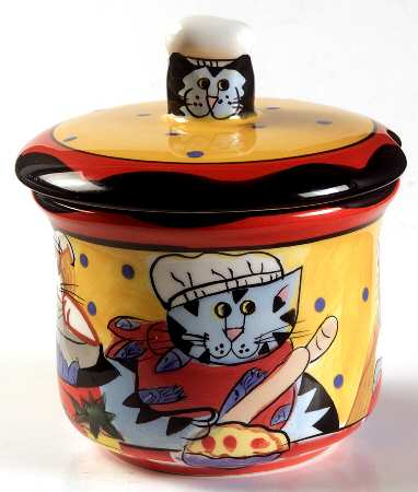 Catzilla Sugar Bowl & Lid