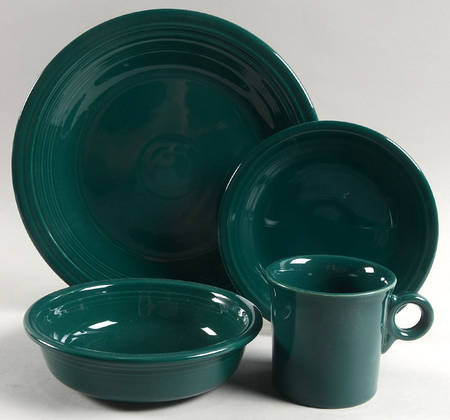 Fiesta Evergreen (Intro 2007) 4 Piece Place Setting