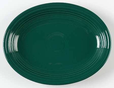 Fiesta Evergreen (Intro 2007) 11" Oval Serving Platter by Homer Laughlin 
