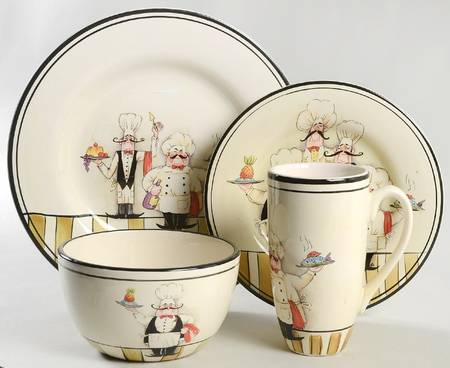 Le Chef 4 Piece Place Setting by Hd Designs