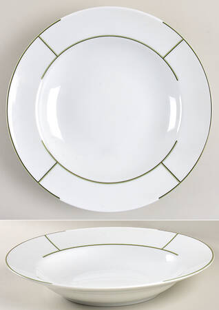 Rythme Green 11" Deep Round Platter