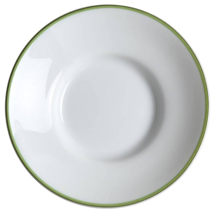 Rythme Green Saucer for Asian Flat Cup