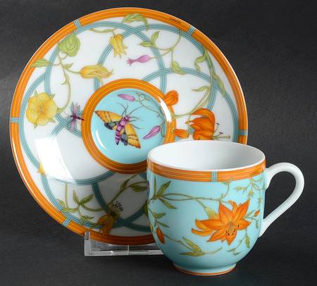 Siesta Island Flat Demitasse Cup & Saucer Set