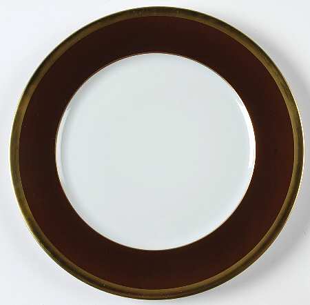 Laque de Chine Gold (Chocolate) Salad/Dessert Plate