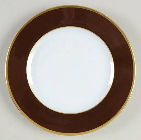 Laque de Chine Gold (Chocolate) Bread & Butter Plate