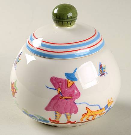Chinatown Sugar Bowl & Lid