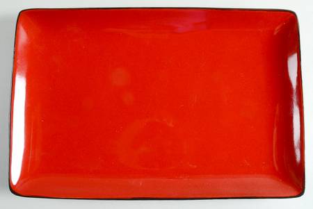 Rave Red Square 14" Rectangular Serving Platter