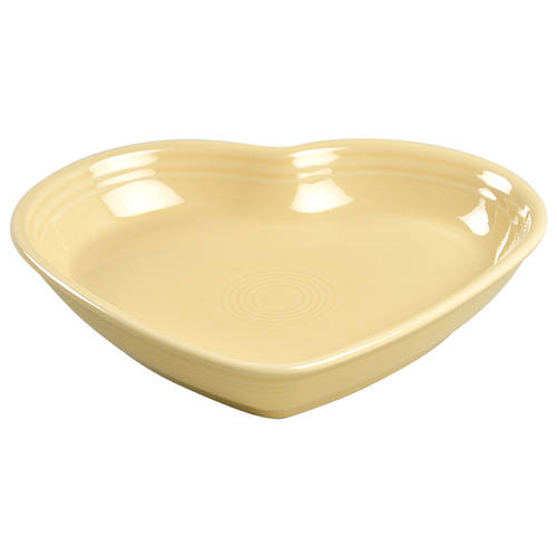 Fiesta Ivory (Intro 2008) 7" Heart Shaped Bowl by Homer Laughlin 