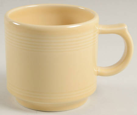 Fiesta Ivory (Intro 2008) Stackable Mug by Homer Laughlin 