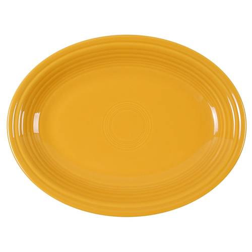 Fiesta Marigold (Intro 2008, 75th Anniversary) 11" Oval Serving Platter by Homer Laughlin 