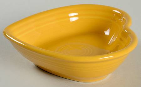 Fiesta Marigold (Intro 2008, 75th Anniversary) 6" Heart Shaped Bowl