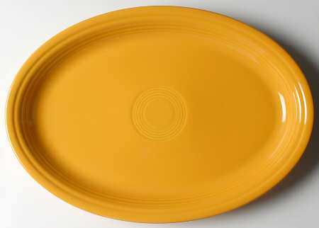 Fiesta Marigold (Intro 2008, 75th Anniversary) 19" Oval Serving Platter
