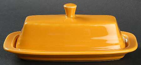Fiesta Marigold (Intro 2008, 75th Anniversary) 1/4 Lb Covered Butter by Homer Laughlin 