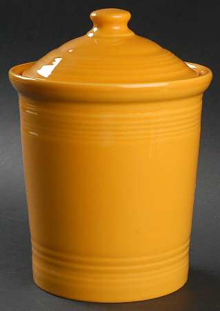 Fiesta Marigold (Intro 2008, 75th Anniversary) Medium Canister & Lid by Homer Laughlin 