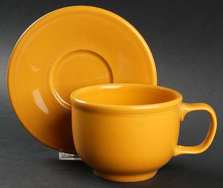 Fiesta Marigold (Intro 2008, 75th Anniversary) Jumbo Cup & Saucer Set