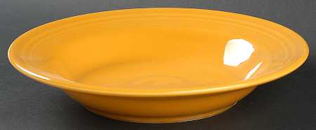 Fiesta Marigold (Intro 2008, 75th Anniversary) Large Rim Soup Bowl by Homer Laughlin 