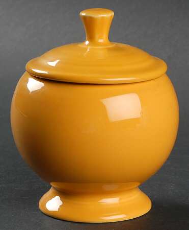 Fiesta Marigold (Intro 2008, 75th Anniversary) Individual Sugar Bowl & Lid