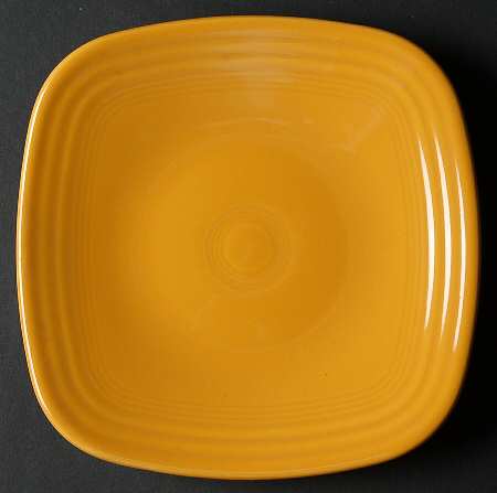 Fiesta Marigold (Intro 2008, 75th Anniversary) Square Salad Plate