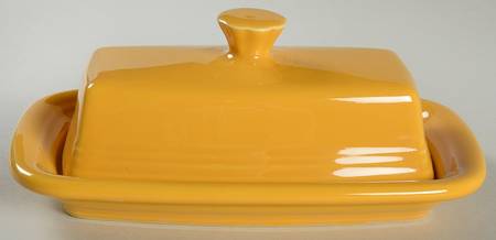 Fiesta Marigold (Intro 2008, 75th Anniversary) Extra Large 1/4 Lb Covered Butter