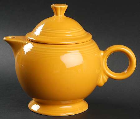Fiesta Marigold (Intro 2008, 75th Anniversary) Teapot & Lid