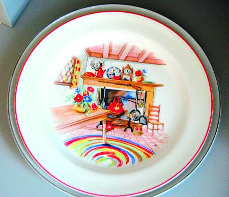 Colonial Kitchen Gray Band by Homer Laughlin 