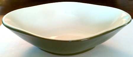 Black Oval Individual Salad/Chop Suey Bowl by Hall