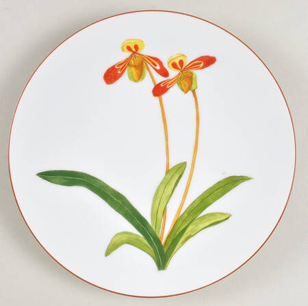Jardin des Orchidees Dessert/Pie Plate