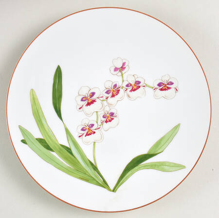 Jardin des Orchidees Dessert/Pie Plate
