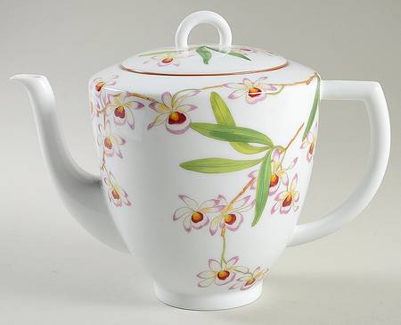 Jardin des Orchidees Tea/Coffee Pot & Lid