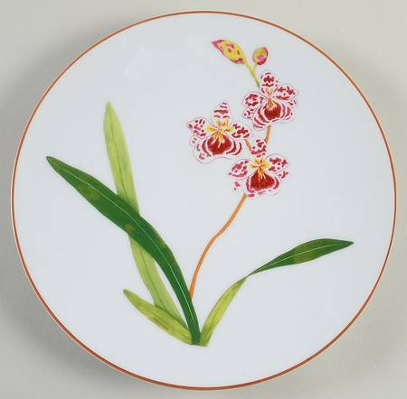 Jardin des Orchidees Dessert/Pie Plate