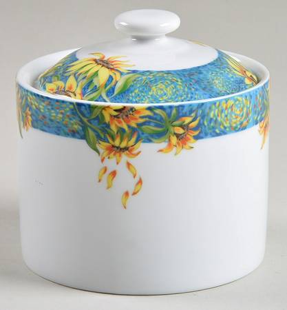 Van Goghs Sunflower Sugar Bowl & Lid