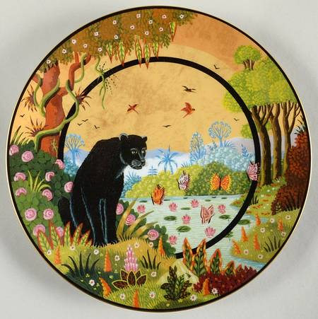 Alain Thomas Panther Noir Dessert/Pie Plate