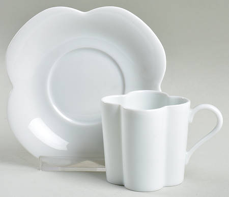 Ranson Blanc Espresso Cup and Saucer Set