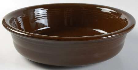 Fiesta Chocolate (Intro 2008) 10" Large Salad Serving Bowl by Homer Laughlin 