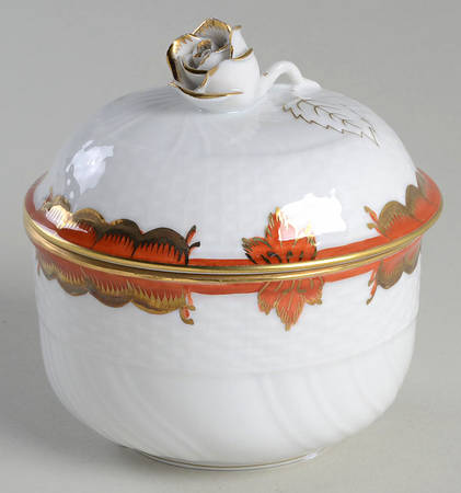 Princess Victoria Rust Sugar Bowl & Lid